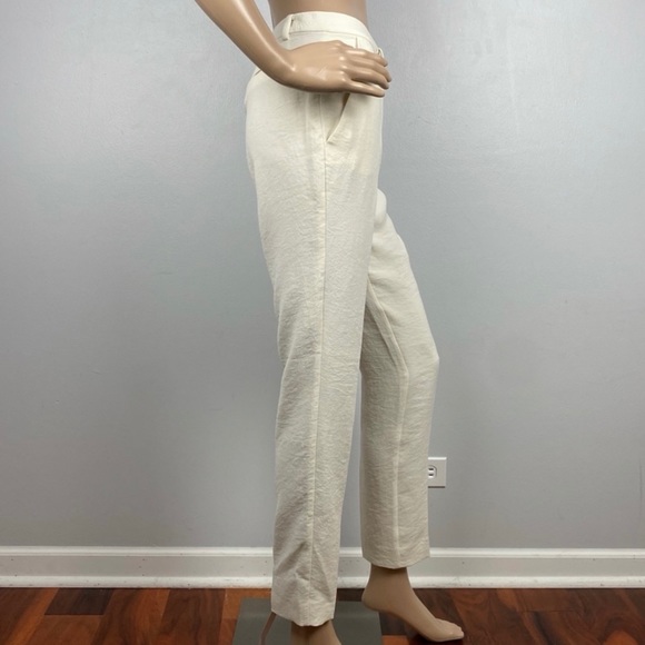 NEW BA&SH BEIGE CROPPED SLIM LEG PANTS - Picture 5 of 9
